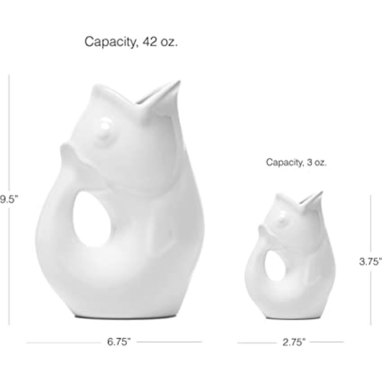 GurglePot Gurgle Pot Pitcher 4 PC Collection 1 Extra Large, 1 Small